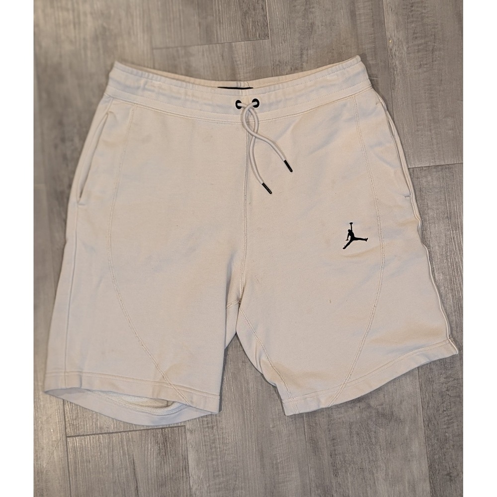 Jordan Brooklyn Fleece Shorts Men's Large Sail Cream Nike Jumpman Sweat Shorts